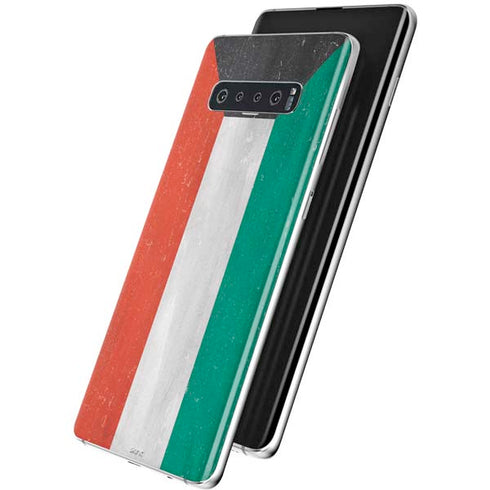 Kuwait Flag Distressed Galaxy S10 Plus Skin